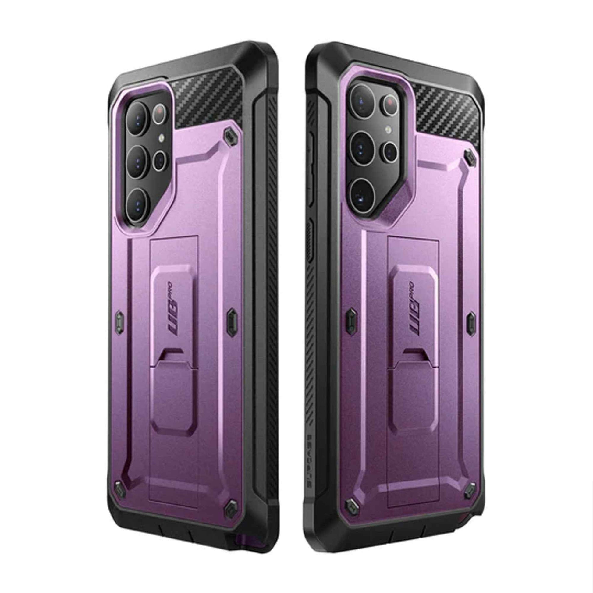 Supcase Unicorn Beetle Pro Rugged Case for Samsung Galaxy S22 Ultra - Metallic Purple