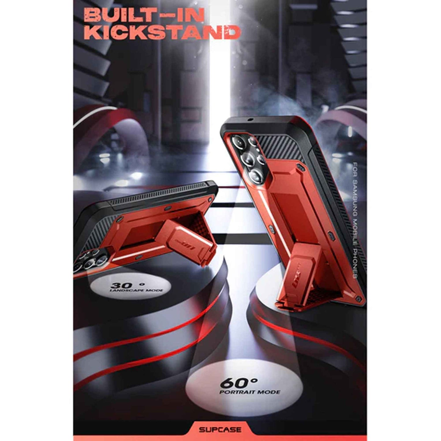 Supcase Unicorn Beetle Pro Rugged Case for Samsung Galaxy S22 - Metallic Red (Barcode: 843439116092 )