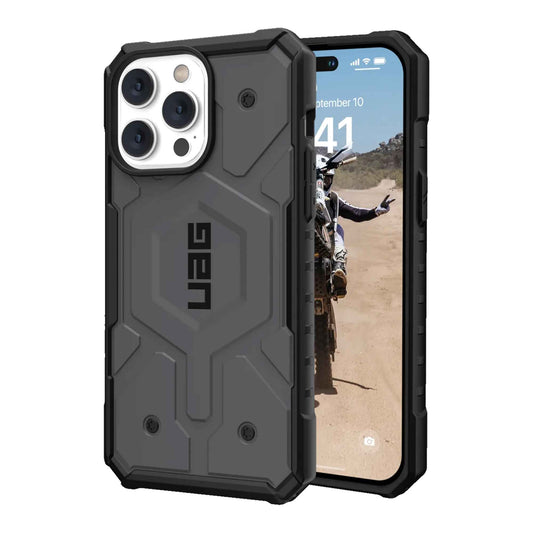 UAG Pathfinder Magsafe for iPhone 14 Pro Max - Silver