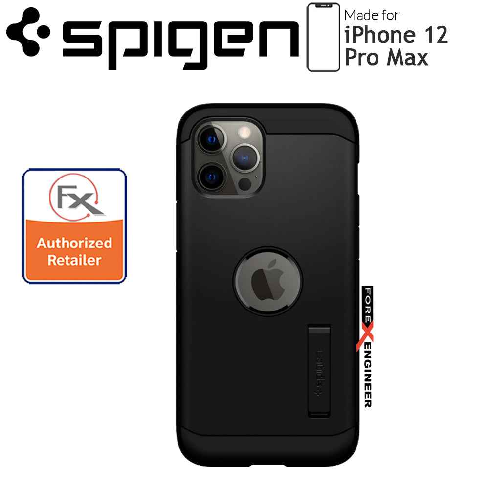 Spigen Tough Armor for iPhone 12 Pro Max - Black (Barcode : 8809710756045 )