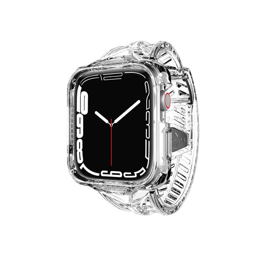 ITSKINS Spectrum Clear Combo ( Strap + Case ) for Apple Watch ( 41mm - 40mm ) Series 8 - SE2 - 7 - 6 - SE - 5 - 4 - Transparent (Barcode: 4894465648237 )
