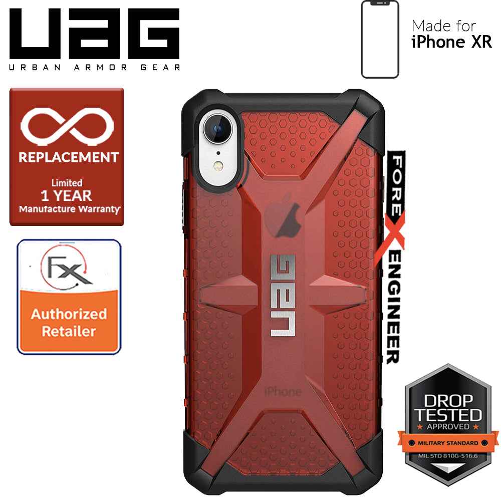 UAG Plasma for iPhone XR Feather-Light Rugged & Military Drop Tested - Magma color - Forexengineer-malaysia