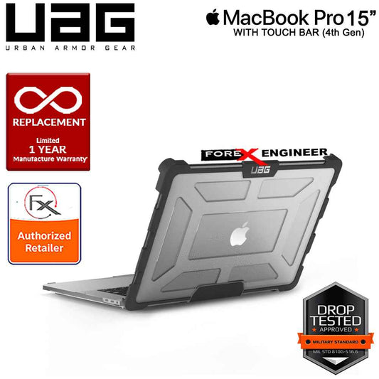 UAG Plasma for MacBook Pro 15" with Touch Bar Feather-Light Rugged & Military Drop Tested - Ice - Forexengineer-malaysia