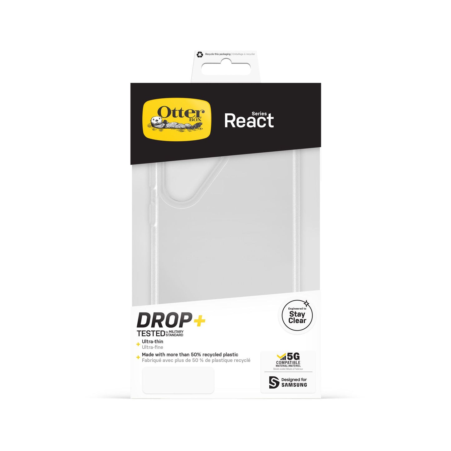 Otterbox React for Samsung Galaxy S23 Ultra - Clear (Barcode: 840304715039 ) - Forexengineer -Malaysia- 840304715039