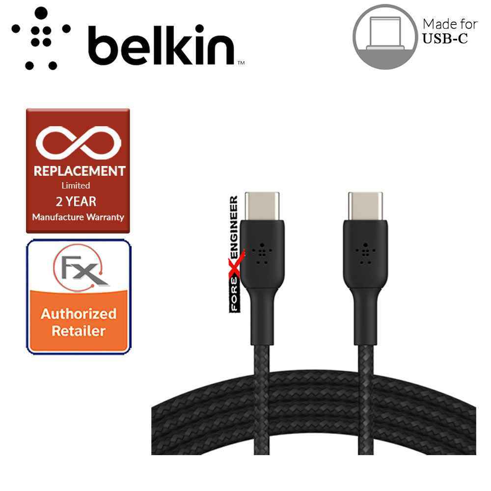 Belkin BOOST‚ÜëCHARGE‚Ñ¢ Braided USB-C to USB-C Cable 1m - Black  (Barcode : 745883788279 ).