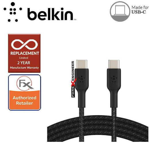 Belkin BOOST‚ÜëCHARGE‚Ñ¢ Braided USB-C to USB-C Cable 1m - Black  (Barcode : 745883788279 ).