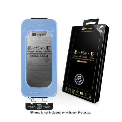 Hoda Matte Anti-Peeper ( Privacy ) with Anti-Reflection Full Coverage Tempered Glass Screen Protector For iPhone 18 Pro Max / 18 Pro with Dust-Free Helper Lite