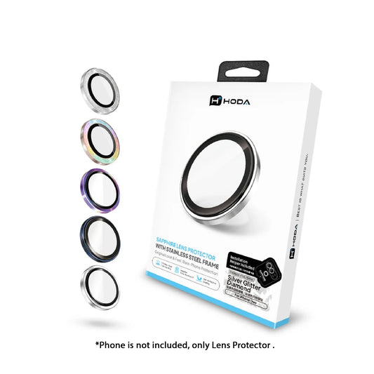Hoda Sapphire Stainless Steel Lens Protector for iPhone Duo ( 2 pieces / set )