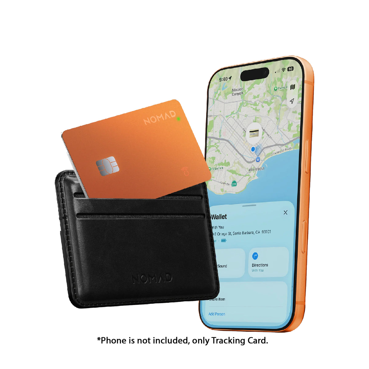 Nomad Tracking Card Pro Apple Find My Tracking Wallet Up to 16 Months on a Single Charge