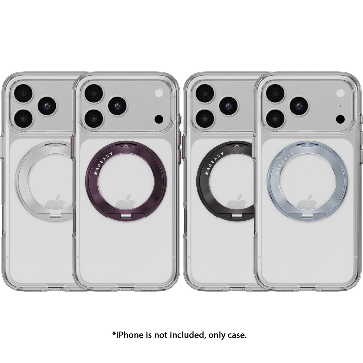 MAGEASY Bright 360 M Never Yellowing Protective Clear Magnetic Case for iPhone 18 Pro Max / 18 Pro / 17 Pro Max / 17 Pro