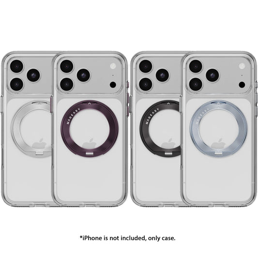 MAGEASY Bright 360 M Never Yellowing Protective Clear Magnetic Case for iPhone 18 Pro Max / 18 Pro / 17 Pro Max / 17 Pro