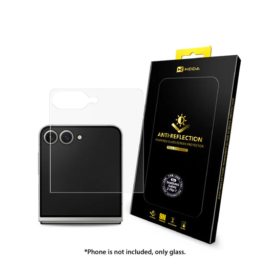 Hoda Anti-Reflection Tempered Glass Screen Protector for Samsung Galaxy Z Flip 8 (Front Screen) Case Friendly