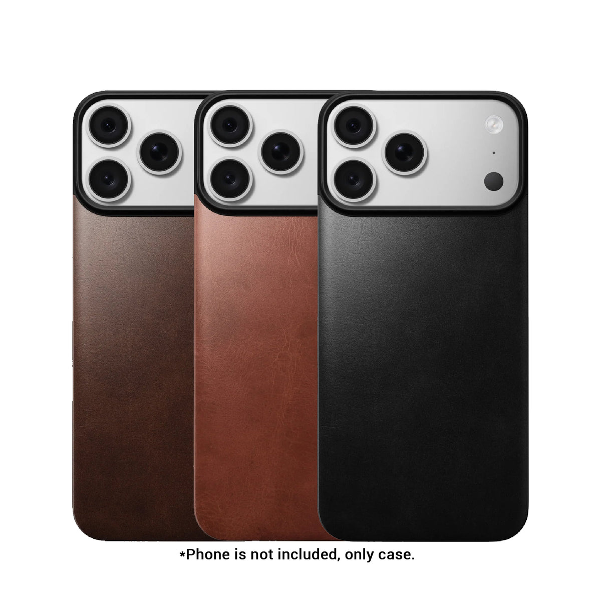Nomad Magnetic Leather Back Horween Leather Case for iPhone 18 Pro Max / 18 Pro / 17 Pro Max / 17 Pro