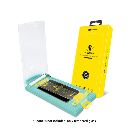 HODA Clear Glass Screen Protector for HUAWEI Mate X7 ( Dust Free Helper included ) 3D Full Glue ( Outside Screen Only )