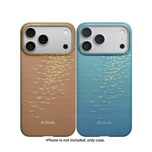 PITAKA Glints of Gold Ultra-Slim Case (PitaTap™) for iPhone 17 Series