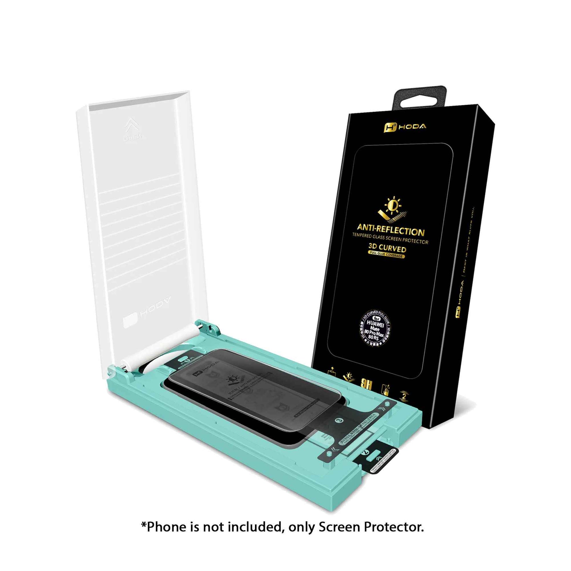 Hoda 3D Anti-Reflection Glass Screen Protector for HUAWEI Mate 80 Pro Max / 80 Pro / 80 RS / 80 / X7 ( Dust Free Helper included )