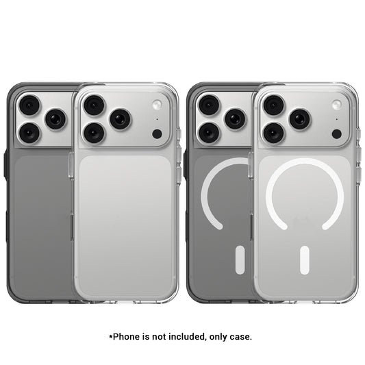 Rhinoshield Clear Anti-yellowing Transparent Protective Case for iPhone 18 Pro Max / 18 Pro / 17 Pro Max / 17 Pro with Camera Control Buttons