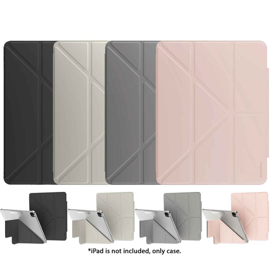 SwitchEasy Origami Nude Flexi-Folding Folio Clear Case for iPad Air 13" M4/M3/M2 (2026/2025/2024) / iPad Pro 12.9" (2022-2018)