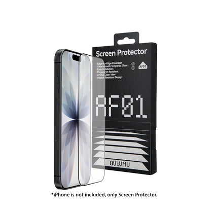 AULUMU AF01 Crystal Clear Screen Protector for iPhone 18 Pro Max / 18 Pro / 17 Pro Max / 17 Pro / 16 Pro Max / 16 Pro with Frame Helper