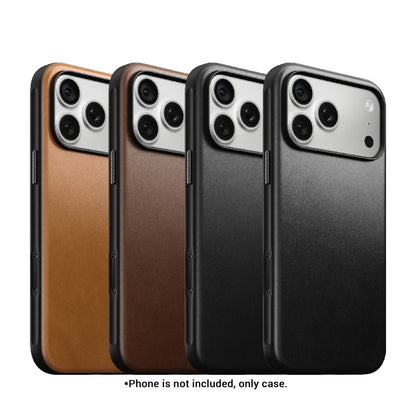 Nomad Modern Leather Magnetic Case for iPhone 18 Pro Max / 18 Pro / 17 Pro Max / 17 Pro