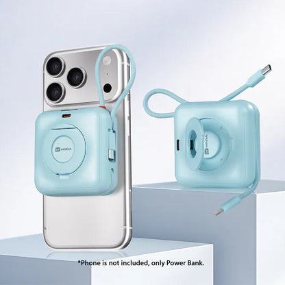 [ CCC Certified ] Hoda 10000mAh Dual Cable Fast Charging Powerbank With Magsafe And Holder