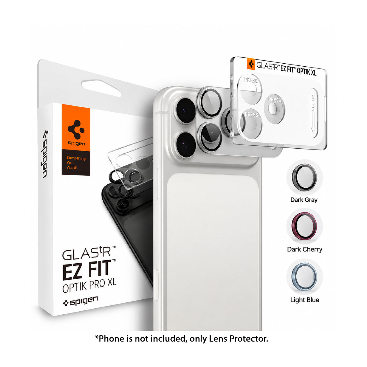 Spigen Lens Protector Optik Pro XL EZ Fit for iPhone 18 Pro Max / 18 Pro with Helper