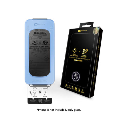 Hoda 360° Anti-Peeper ( Privacy 4 ways ) with Anti-Reflection Full Coverage Screen Protector for iPhone 18 Pro Max / 18 Pro