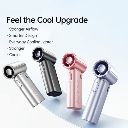 JisuLife Life9s 5000mAh Handheld Fan 22H Long Battery 10 m/s Airflow Slim Fan