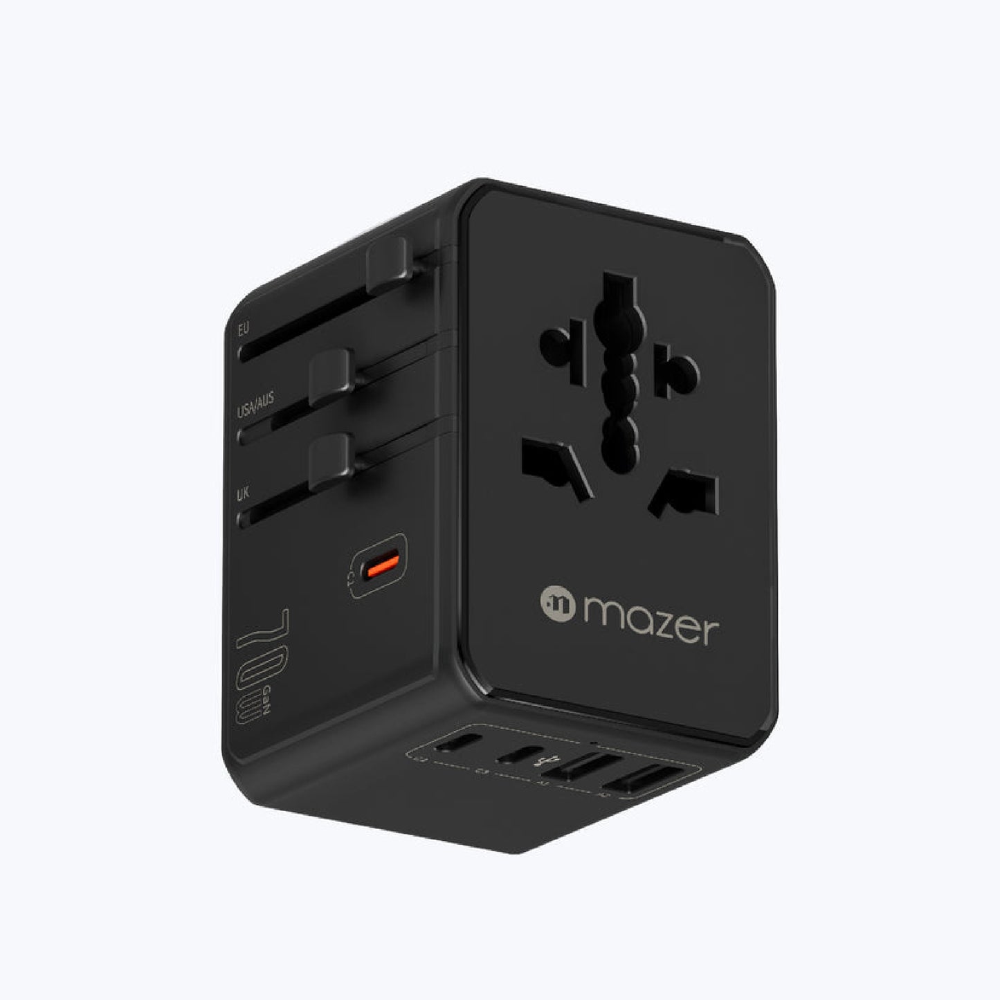 Mazer Infinite Travel PD 70W GaN Universal Travel Adapter Charge Up To 8 Device Simultaneously