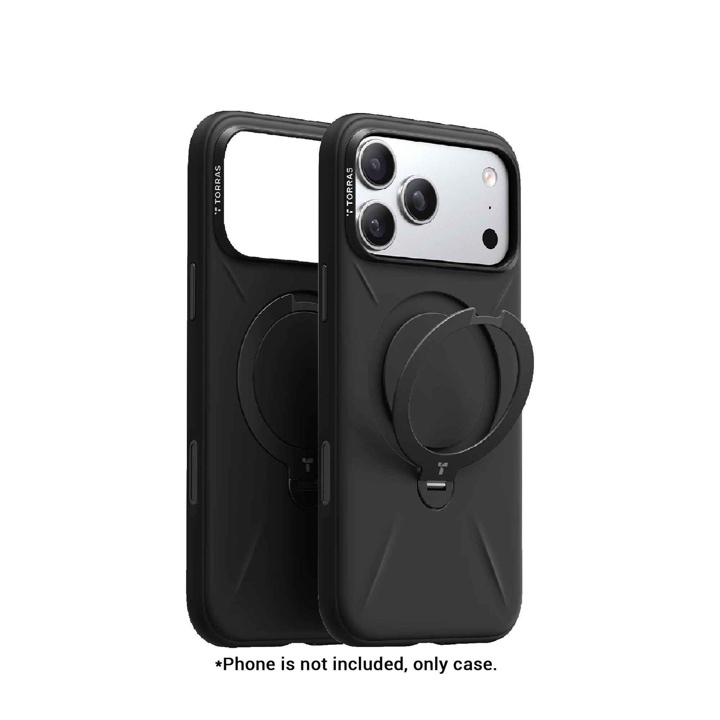 TORRAS Ostand Q3 Silicone Case for iPhone 17 Pro Max / 17 Pro - 360 Pivot Rotation Angle