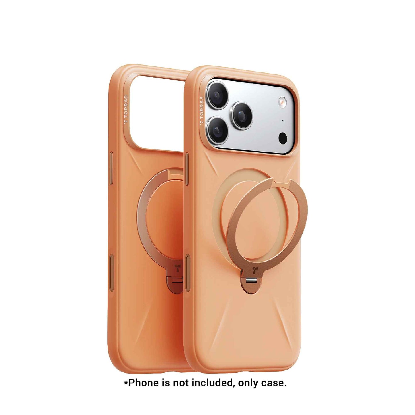 TORRAS Ostand Q3 Silicone Case for iPhone 17 Pro Max / 17 Pro - 360 Pivot Rotation Angle
