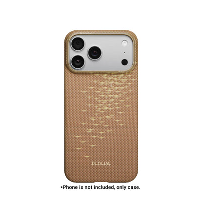 PITAKA Glints of Gold Ultra-Slim Case (PitaTap™) for iPhone 17 Series