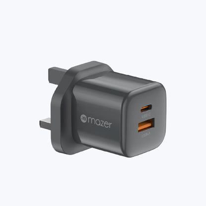 Mazer Prestige GaN Mini 35W Charger Wall Adapter Fast Charging ( 2 Ports )
