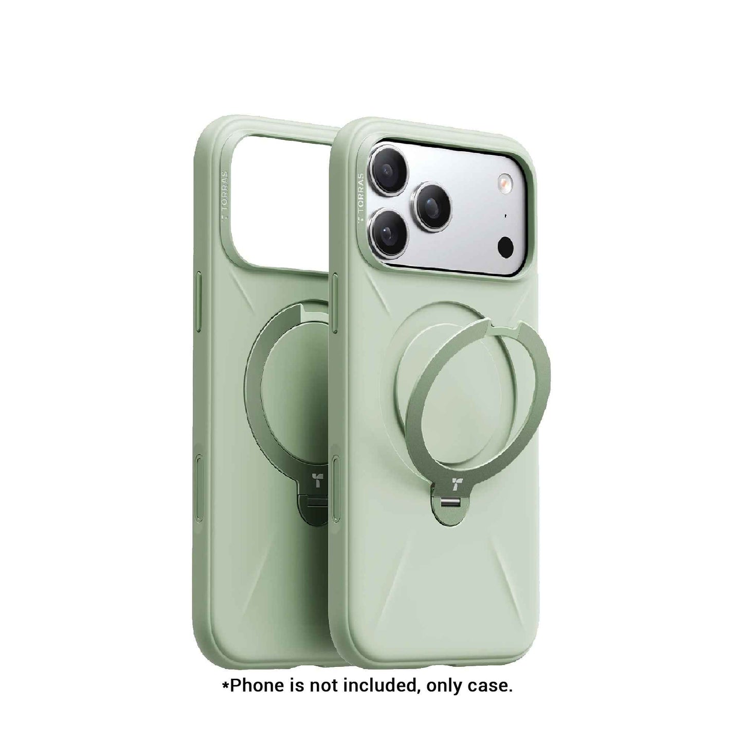 TORRAS Ostand Q3 Silicone Case for iPhone 17 Pro Max / 17 Pro - 360 Pivot Rotation Angle