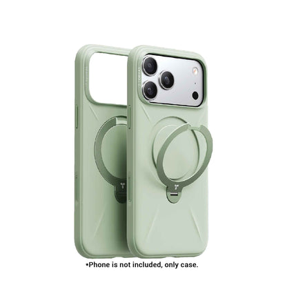TORRAS Ostand Q3 Silicone Case for iPhone 17 Pro Max / 17 Pro - 360 Pivot Rotation Angle