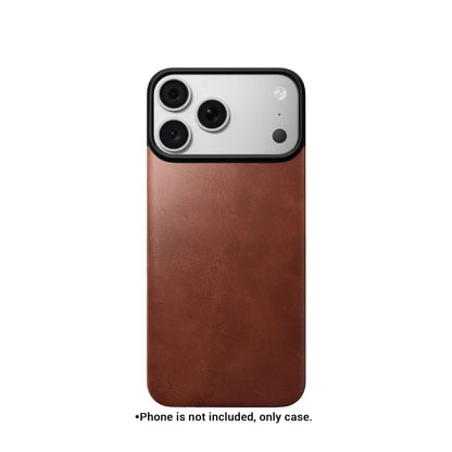 Nomad Magnetic Leather Back Horween Leather Case for iPhone 18 Pro Max / 18 Pro / 17 Pro Max / 17 Pro