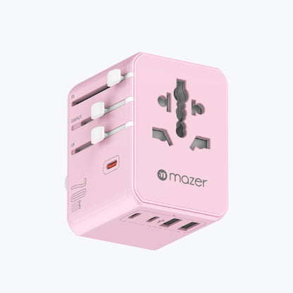 Mazer Infinite Travel PD 70W GaN Universal Travel Adapter Charge Up To 8 Device Simultaneously