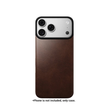 Nomad Magnetic Leather Back Horween Leather Case for iPhone 18 Pro Max / 18 Pro / 17 Pro Max / 17 Pro