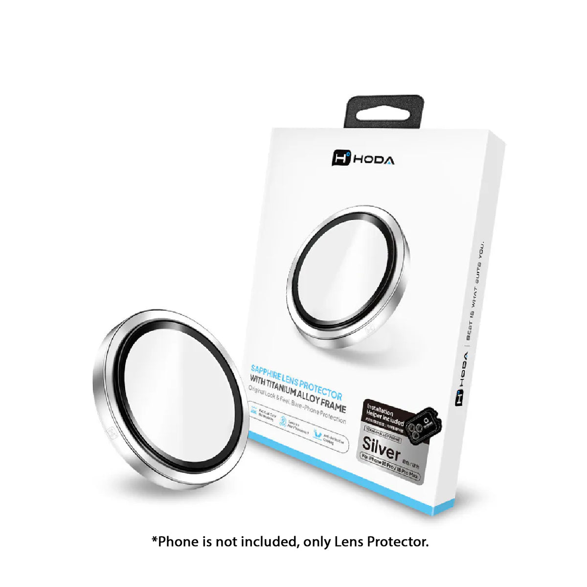 Hoda Sapphire Lens Protector for iPhone 18 Pro Max / 18 Pro with Helper