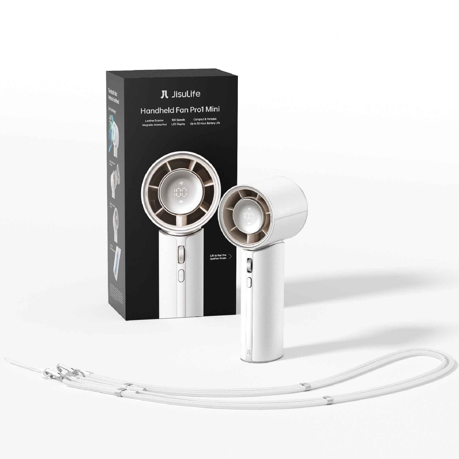 JisuLife PRO1 MINI Handheld Fan 4250mAh 30H Runtime with Magnetic Aroma Pad