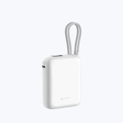 MAZER PowerCharge Nano Duo 10,000mAh PD35W Power Bank with Built-in Dual USB-C Cables CCC Certified
