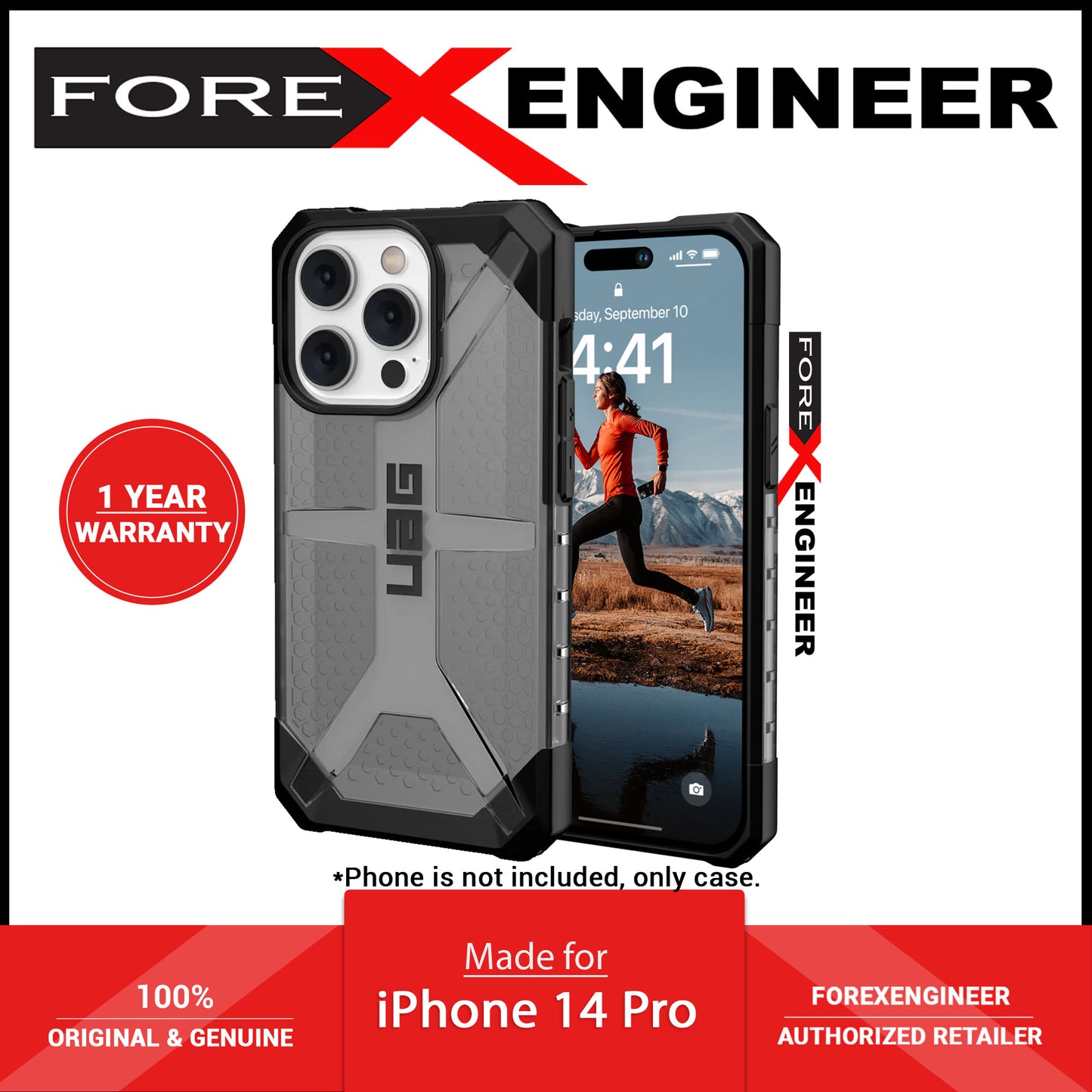 UAG Plasma for iPhone 14 Pro - Ash ( Barcode: 840283902543 )