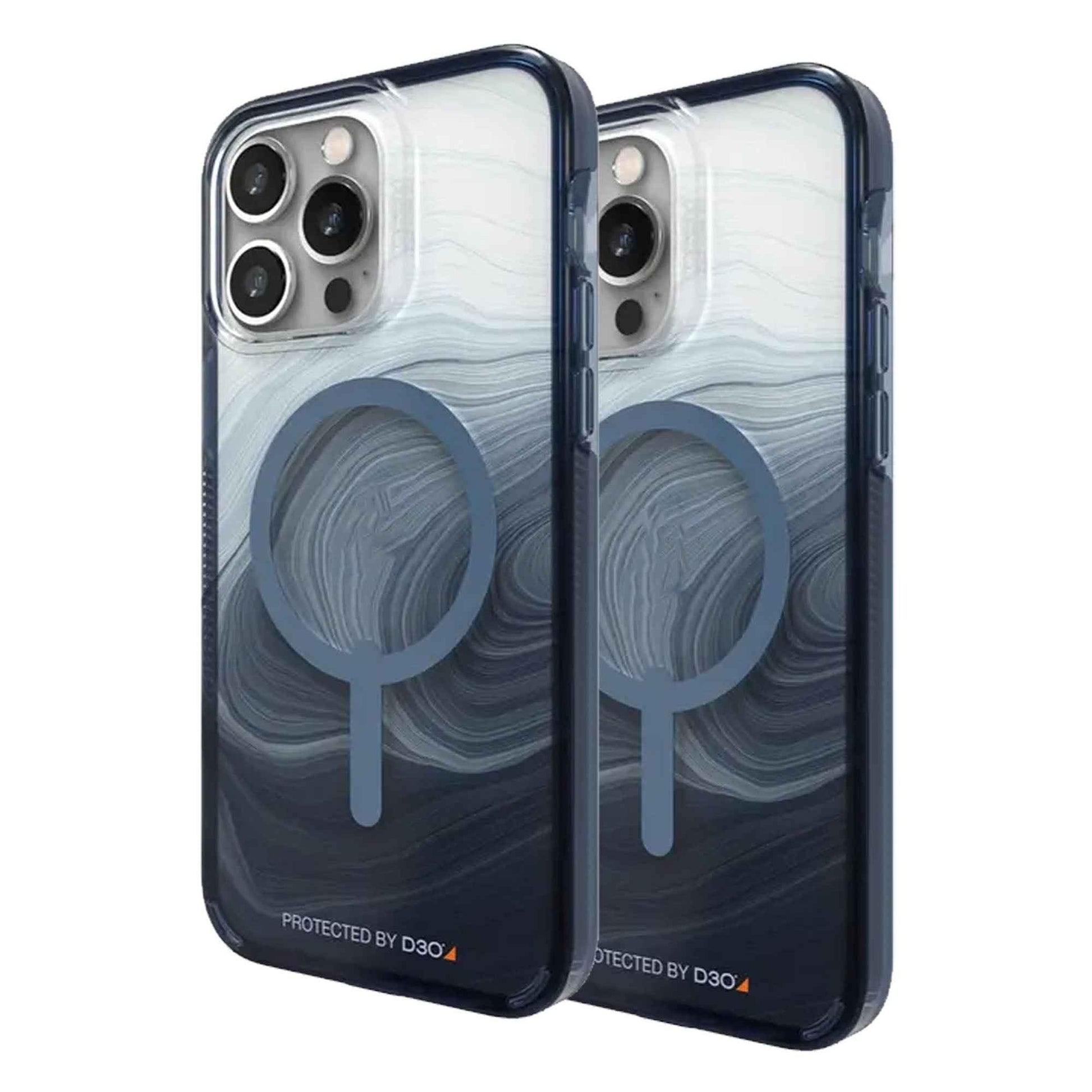 Gear4 D3O¬Æ Milan Snap for iPhone 14 Pro Max - Blue Swirl (Barcode: 840056165991 )