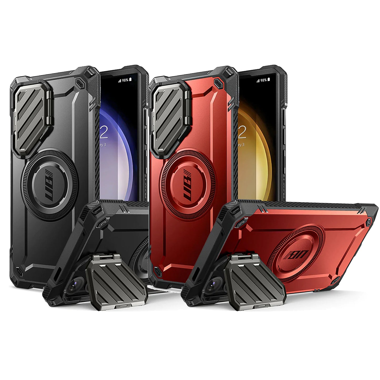 Supcase Unicorn Beetle Mag XT Case for Samsung Galaxy S24 Ultra with Built-in Lens Protection and Stand