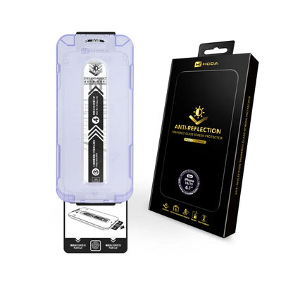 Hoda Anti-Reflection Tempered Glass Screen Protector for iPhone 16 Series - Dust Free Helper Included - Clear - Forexengineer -Malaysia