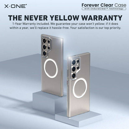 X.One Forever Clear ( Anti-Yellowing ) Phone Case for Samsung Galaxy S24 Series - Magsafe Compatible - Forexengineer -Malaysia- 656575775439-656575775448-656575775425