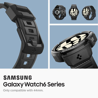 [ Case and Band ] Spigen Rugged Armor Pro for Samsung Watch - Black - Forexengineer -Malaysia- 8809896748018-8809896748049-8809896748117-8809811867268-8809811868197-8809811868241-8809896748070