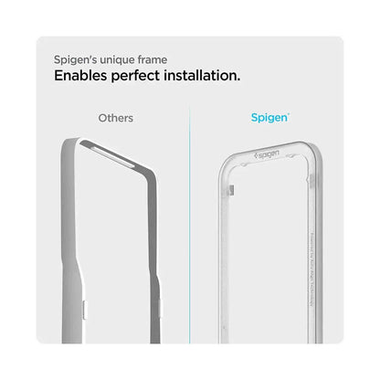 [2 PACK] Spigen Screen Protector AlignMaster for iPhone 13 Pro Max / iPhone 14 Plus - Clear - Forexengineer -Malaysia- 8809811851144