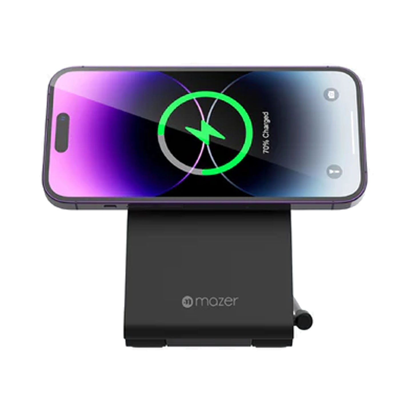 MAZER Mag Trifold Magnetic & Qi2 3-in-1 Foldable Wireless Charger - MagSafe Compatible