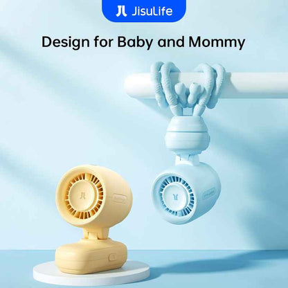 JisuLife Stroller Fan Life 4 ( 5000mAh ) Octopus / Clip Fan 38H Long Battery with Night Light